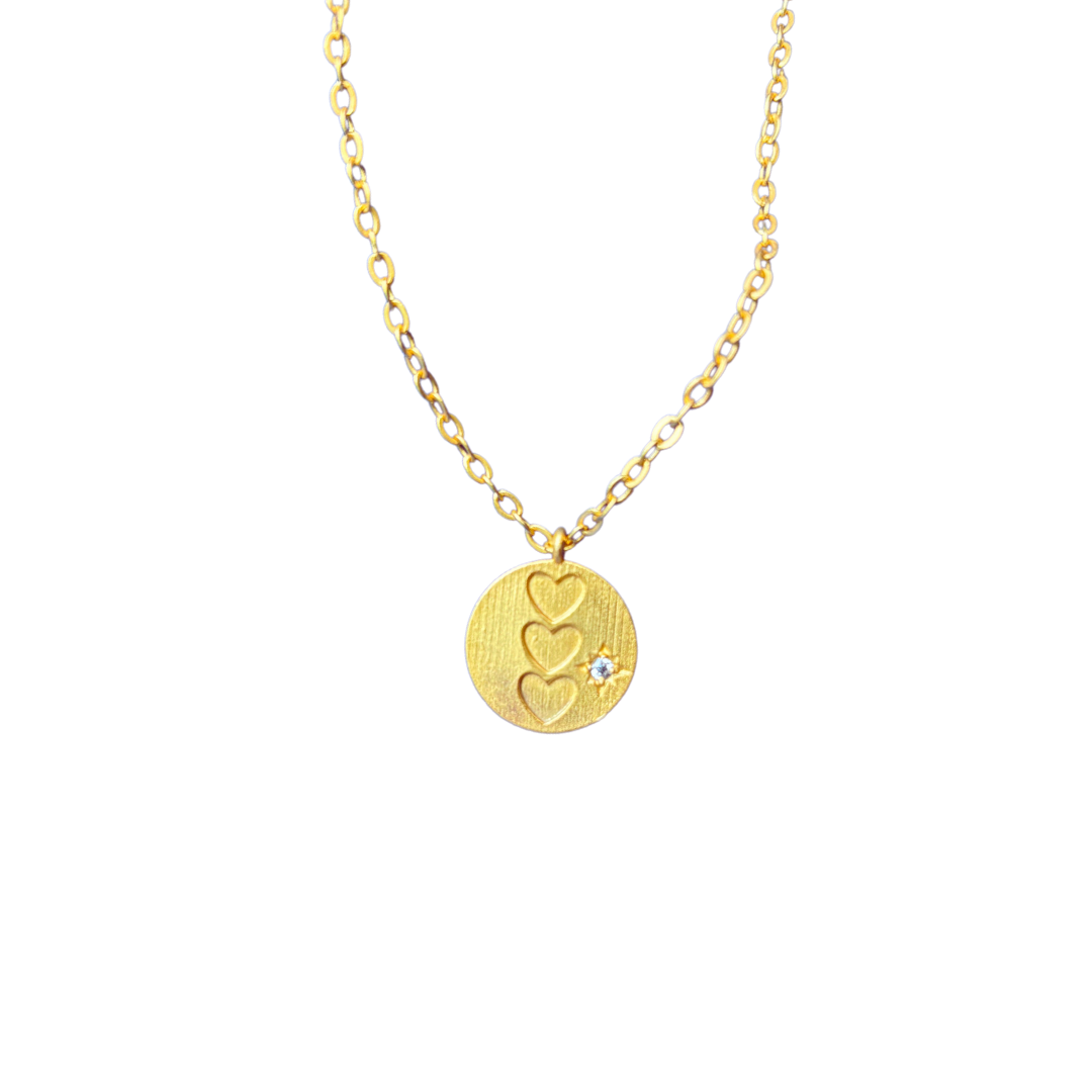 CIRCLE OF HEARTS PENDANT