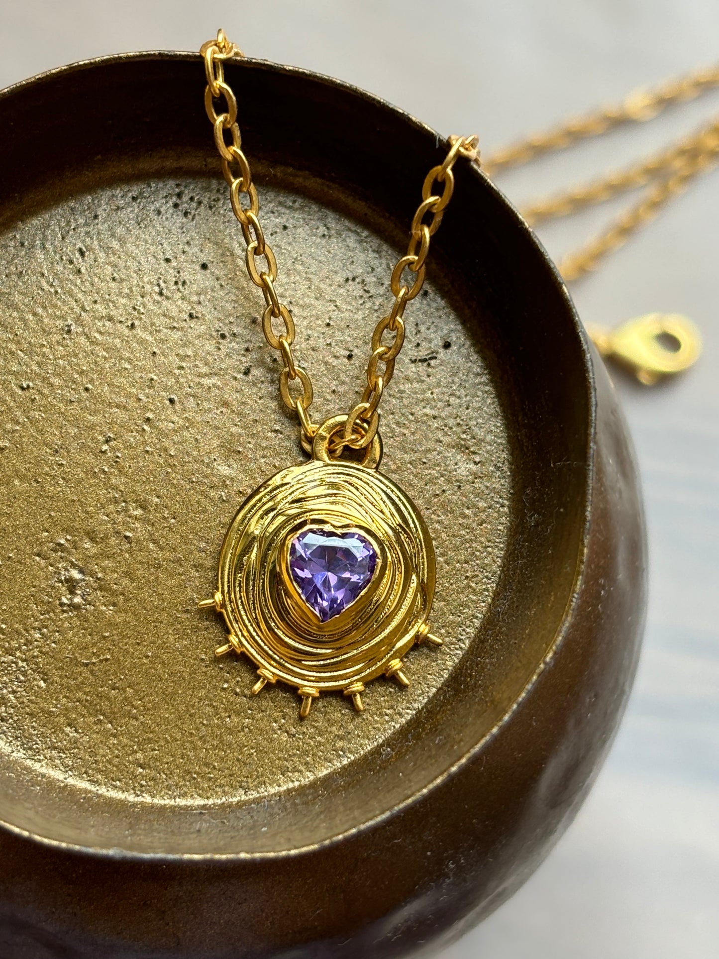 VALENTINA PENDANT NECKLACE (Anethyst)