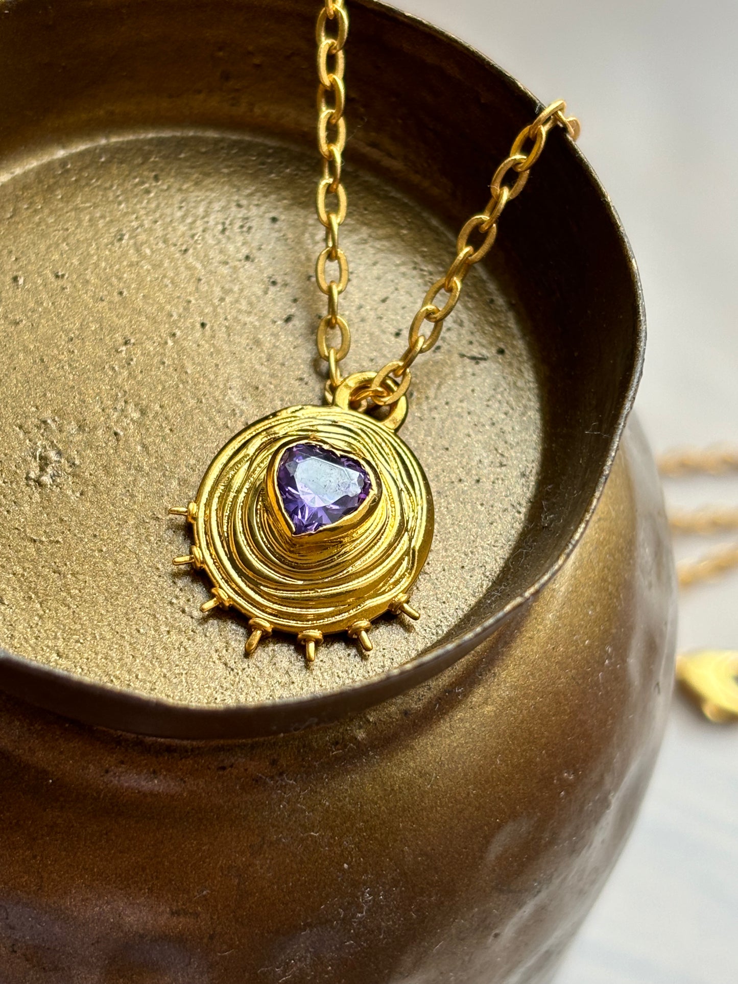 VALENTINA PENDANT NECKLACE (Anethyst)