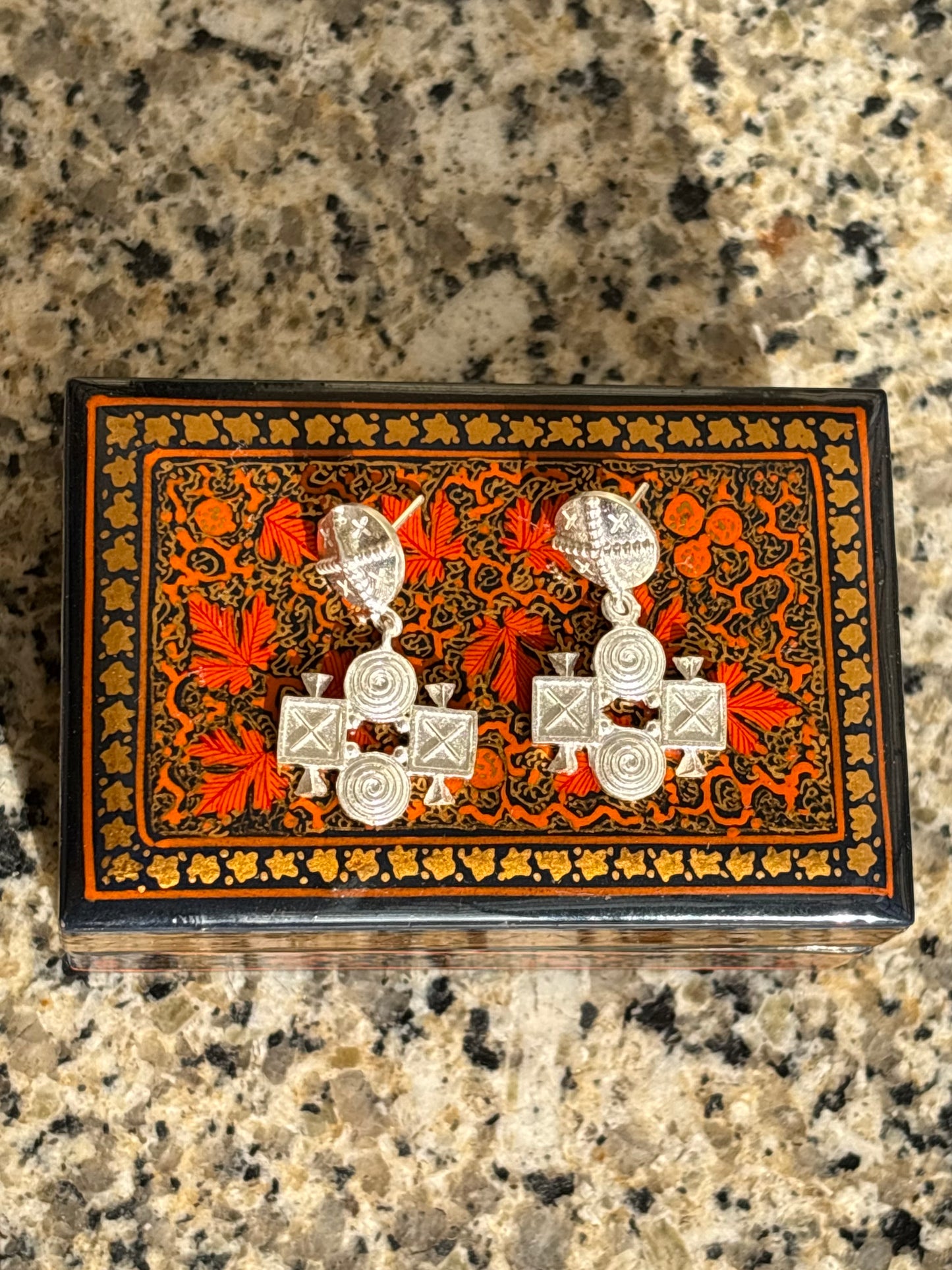 THE SPIRALS AND CROSSES EARRING