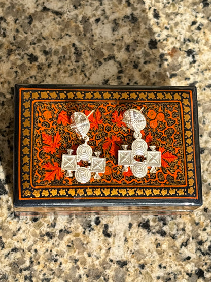 THE SPIRALS AND CROSSES EARRING