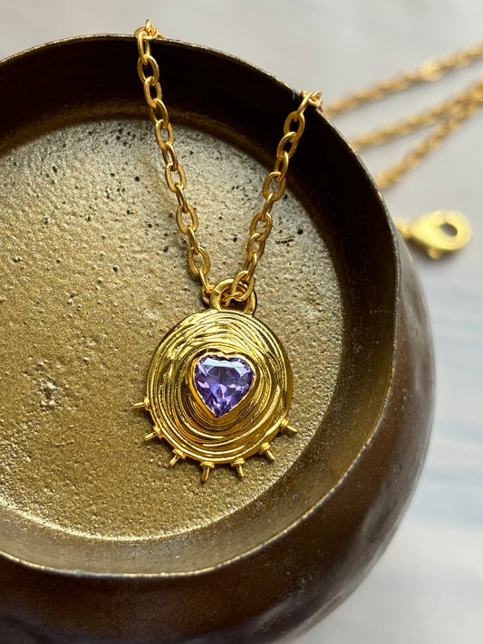 VALENTINA PENDANT NECKLACE (Anethyst)