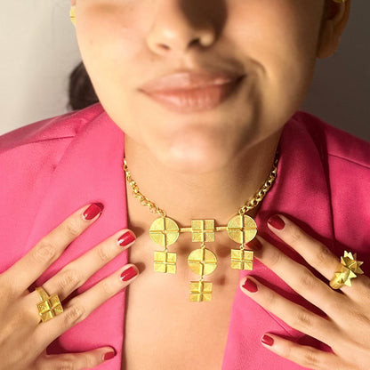 "2D" CONGRUENT  NECKLACE