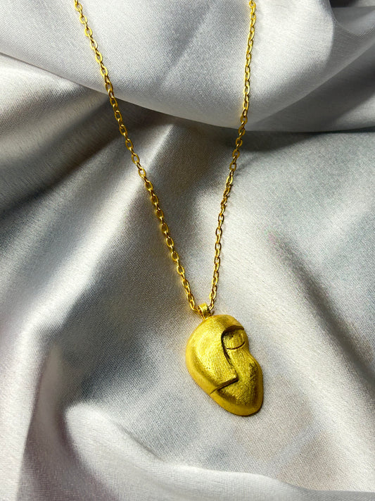"SMIRK OFF" FACE NECKLACE