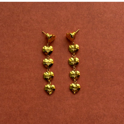 DANGLING  HEARTS EARRING