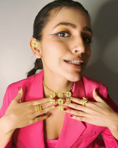 "2D" CONGRUENT  NECKLACE